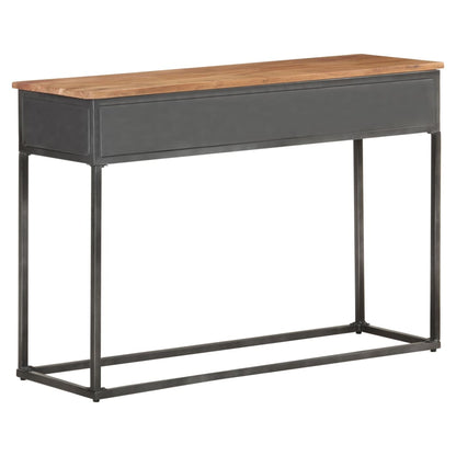 Mesa Consola De Madera Maciza De Acacia 110x35x75 Cm_1
