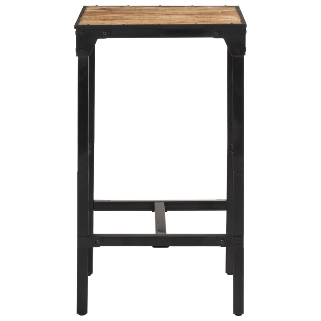 Mesa De Bar Madera Maciza De Mango Rugoso 60x55x107 Cm_3