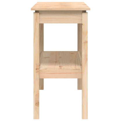 Mesa Consola Madera Maciza De Pino 110x40x75 Cm_3
