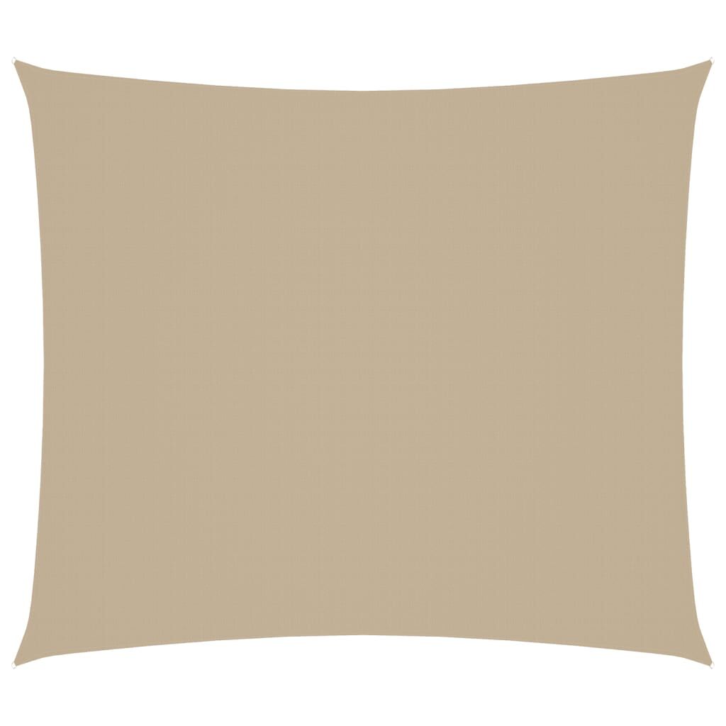Vidaxl Toldo De Vela Rectangular Tela Oxford Beige 2,5x3 M_0