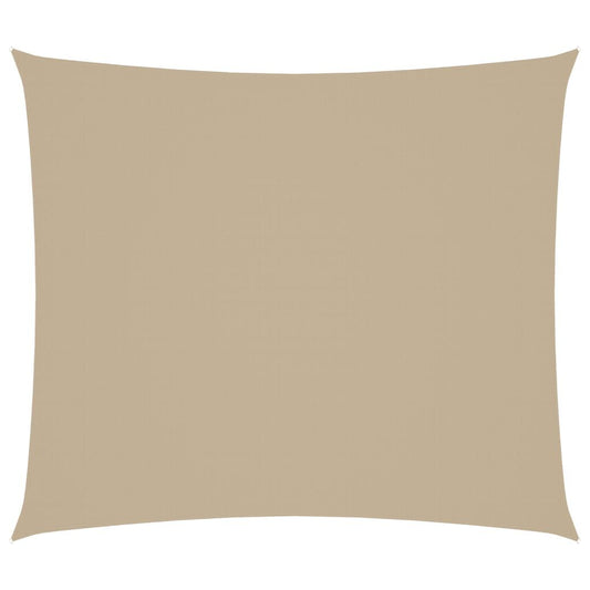 Vidaxl Toldo De Vela Rectangular Tela Oxford Beige 2,5x3 M_0