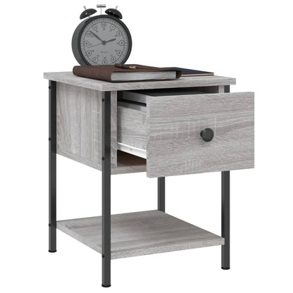 Mesitas Noche 2 Uds Madera Ingeniería Gris Sonoma 34x35,5x45 Cm_3