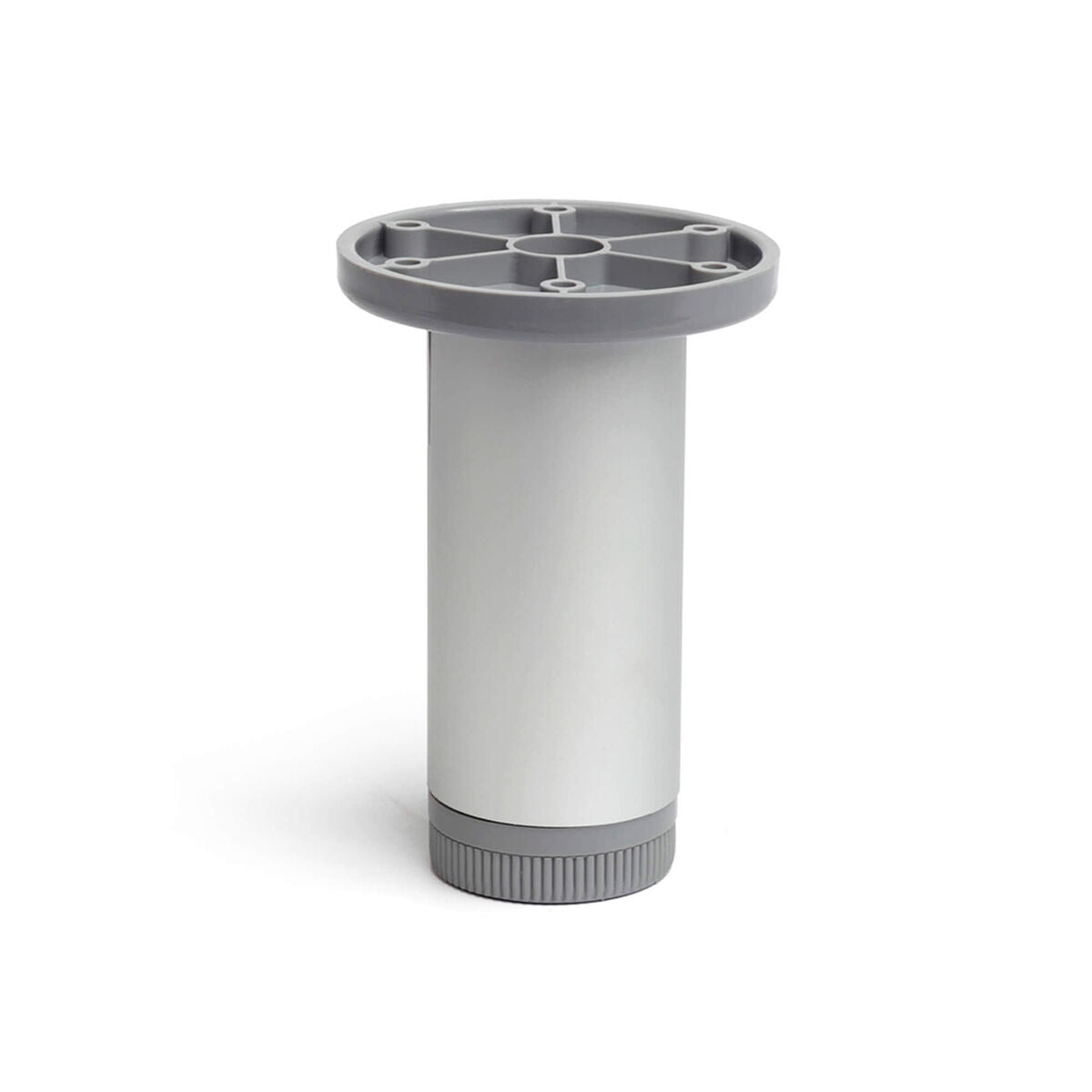 Pies Rei 405 Mate Cilíndrico Plateado Aluminio Moderno (ø 3,9 X 10 Cm) / Vetonek_0