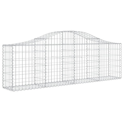 Cestas De Gaviones 11 Uds Forma De Arco Hierro 200x30x60/80 Cm_2