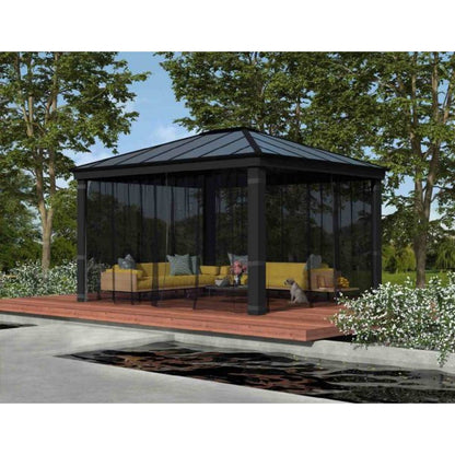 Set mosquiteras para gazebo cenador Dallas 422x483 Canopia