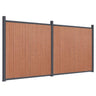 Panel De Valla Wpc Marrón 353x186 Cm / Vetonek