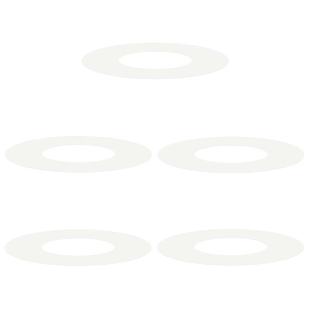 Adecuado Para Anillos De Árbol Plano 5 Uds. Ø30/60 Cm Acero_0
