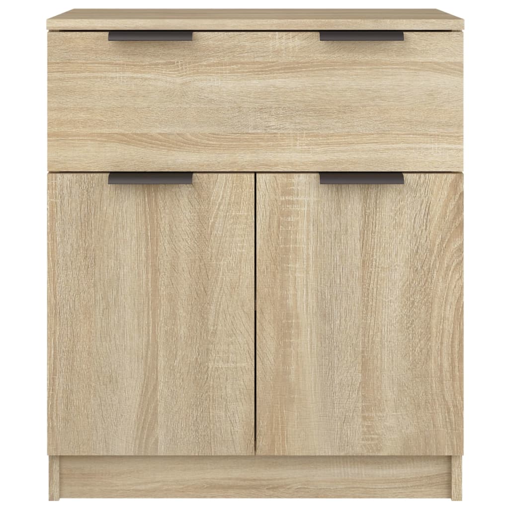 Aparador De Madera Contrachapada Color Roble Sonoma 60x30x70 Cm / Vetonek_3