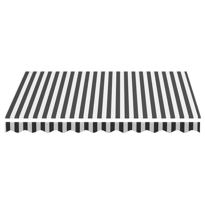 Tela De Repuesto Para Toldo Gris Antracita Y Blanco 3x2,5 M Poliéster_3