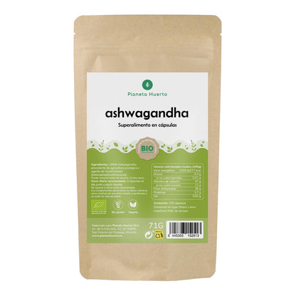 Ashwagandha BIO Planeta Huerto 150 cápsulas