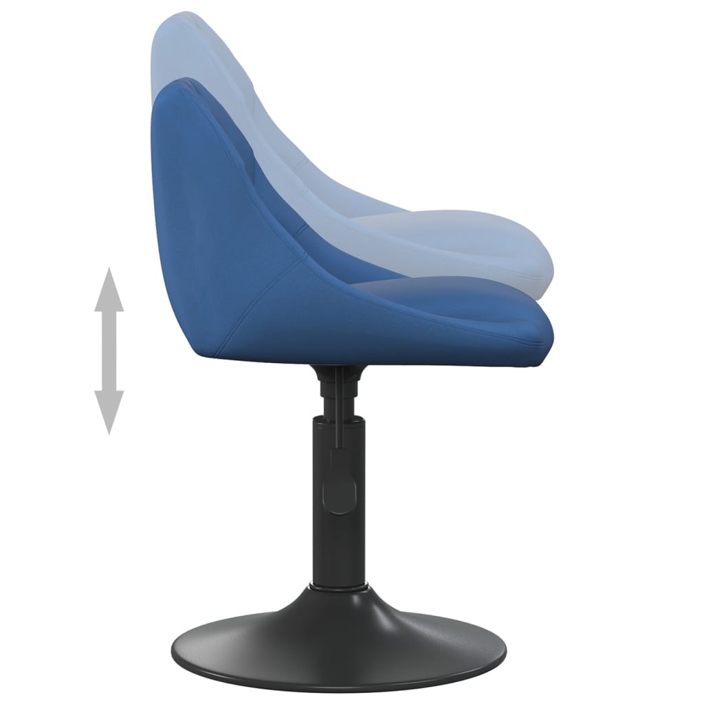 Taburete De Cocina De Terciopelo Azul_4