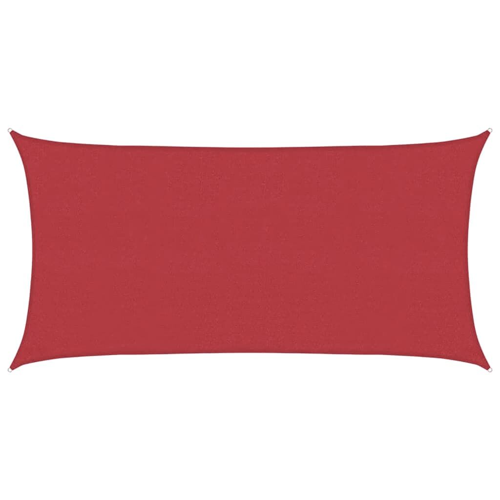 Vidaxl Toldo De Vela Rojo Hdpe 160 G/m² 4x7 M_0
