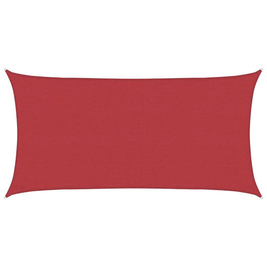 Vidaxl Toldo De Vela Rojo Hdpe 160 G/m² 4x7 M_0