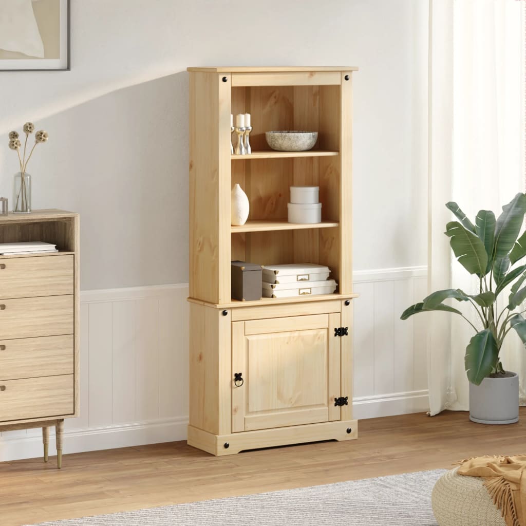 Aparador Corona Madera Maciza De Pino 74x38x170 Cm / Vetonek_3