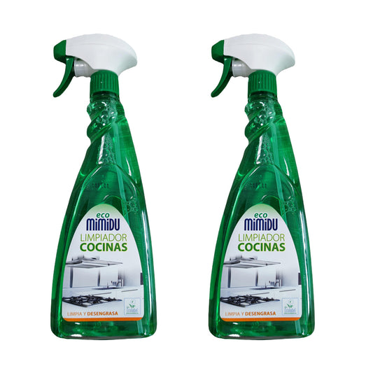 Pack 2x Spray Limpiador Cocinas Mimidu ECO 750 ml