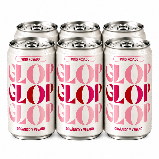 Pack 6 Latas Vino Rosado Eco Vegano Lata 250ml_0