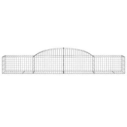 Cestas De Gaviones 5 Uds Forma De Arco Hierro 300x50x40/60 Cm_3