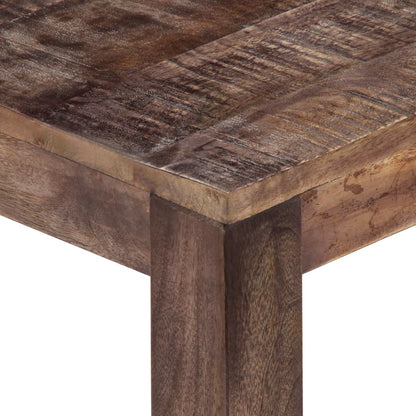 Mesa De Centro Madera Maciza De Mango 50x50x35 Cm_2