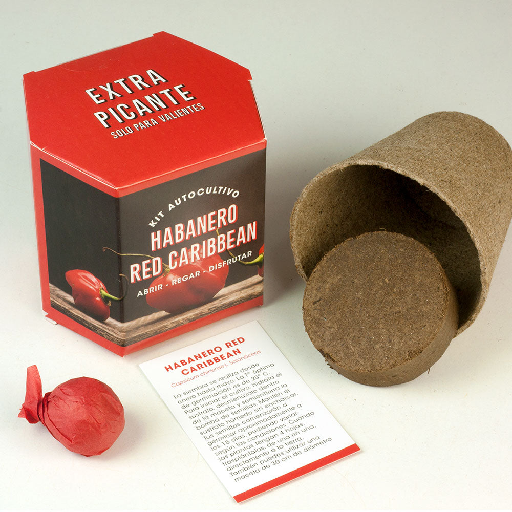 Kit De Autocultivo Habanero Red Caribbean | Pimiento Extra Picante (450.000 Shu)_1