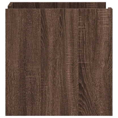 Mesita De Noche Madera De Ingeniería Roble Marrón 45x50x50 Cm_3