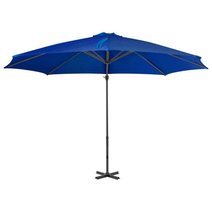 Vidaxl Sombrilla De Jardín Voladiza Poste Aluminio Azul Azure 300 Cm_1