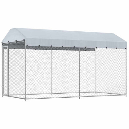 Perrera De Exterior Con Toldo 382x192x225 Cm_0