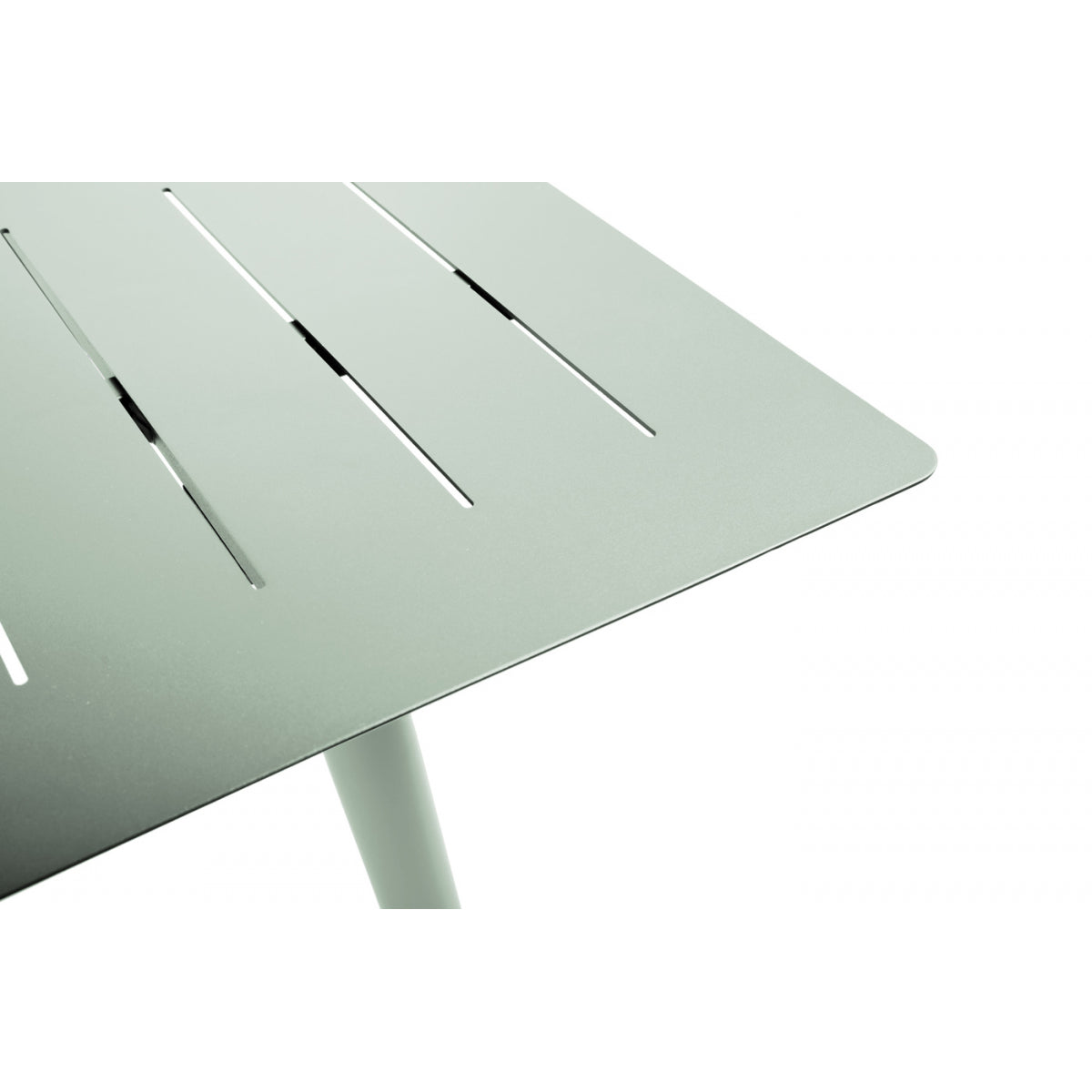 Mesa De Jardín Rectangular Para 8 Personas Inari Romero Verde Aluminio 200x100cm - Muebles De Jardín_2