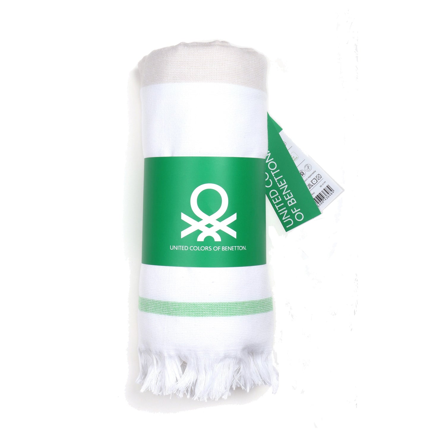 Hamman 80x165cm 350gsm 100%algodon Verde/gris Casa Benetton_3