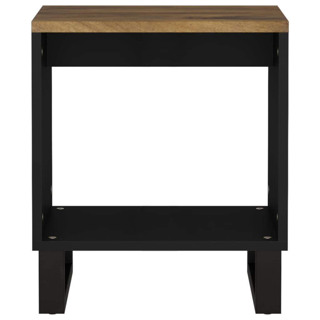 Mesa De Centro Madera Maciza Mango Y Contrachapada 40x31x46 Cm_2
