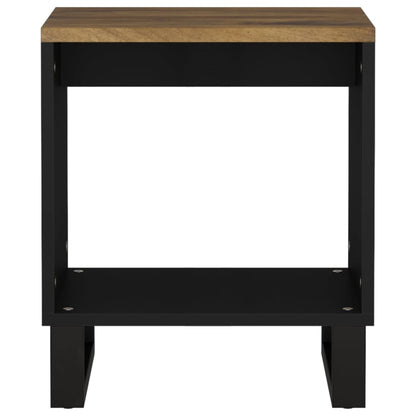 Mesa De Centro Madera Maciza Mango Y Contrachapada 40x31x46 Cm_2