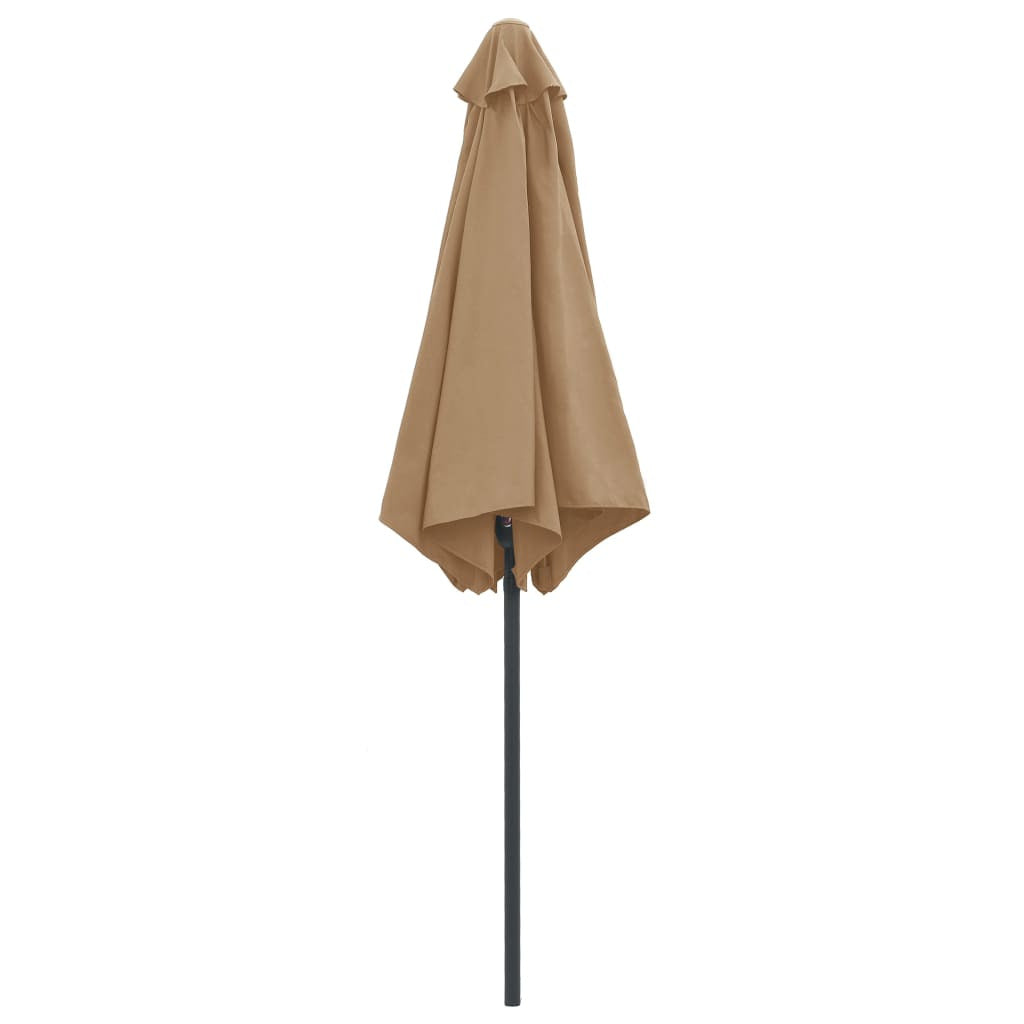 Vidaxl Sombrilla De Jardín Con Palo De Aluminio Taupe 270x246 Cm_3