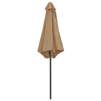 Vidaxl Sombrilla De Jardín Con Palo De Aluminio Taupe 270x246 Cm_3