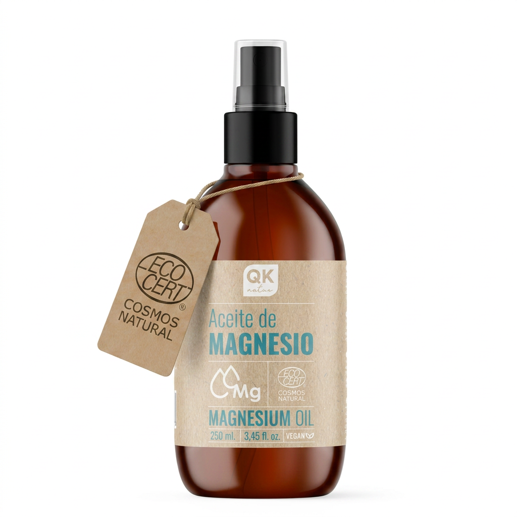 QKnatur - Aceite De Magnesio En Spray Bio 100% Puro (250 Ml) - Ideal Para Deportistas, Relajación Muscular_0