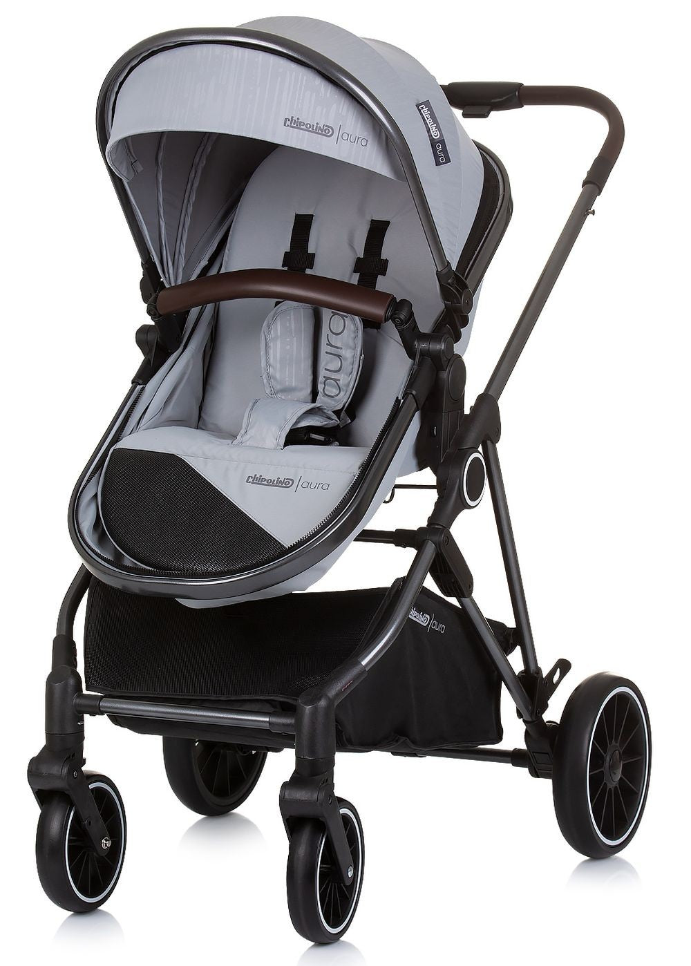 Carrito De Bebé Trio Convertible Aura Hasta 22 Kg Ash Grey_1