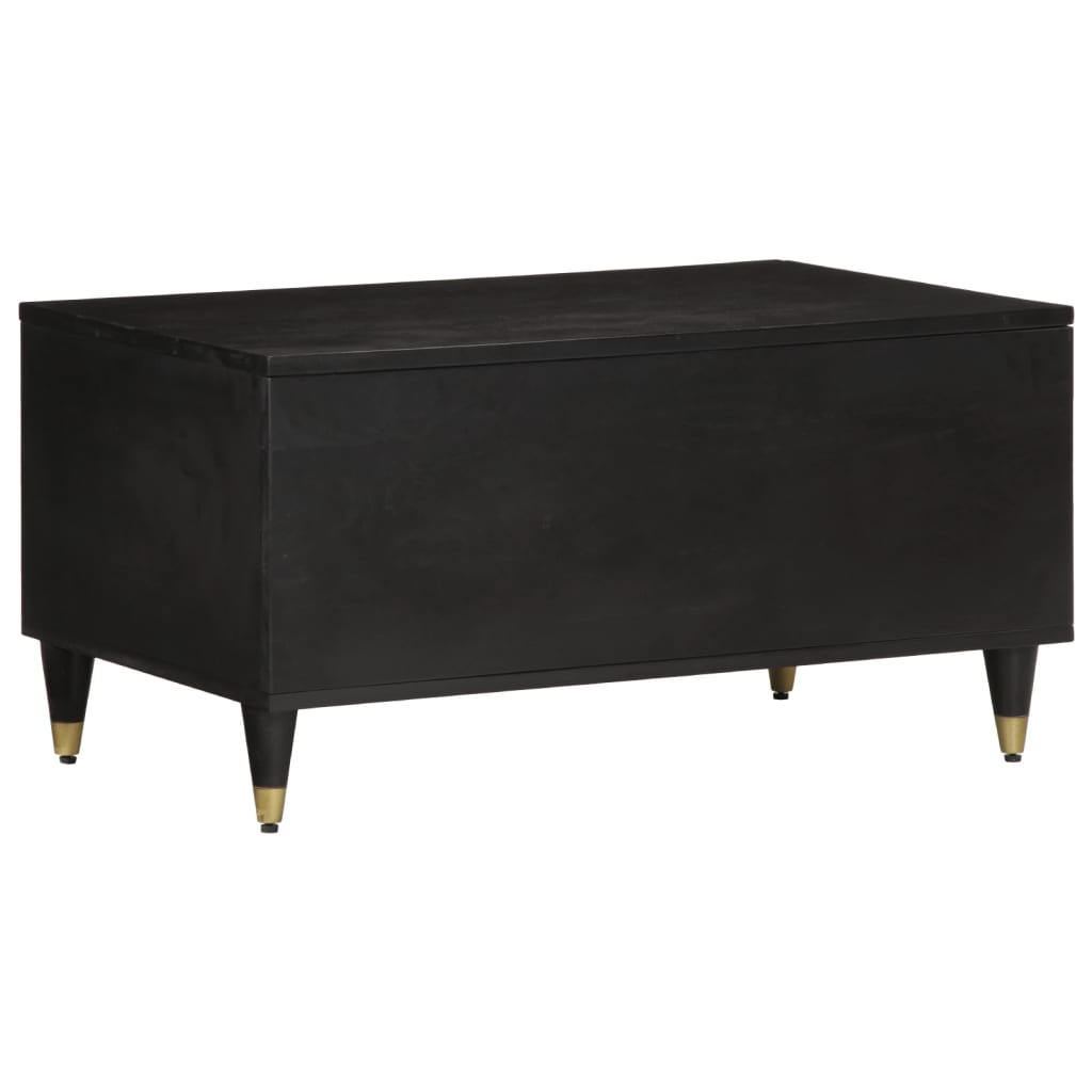Mesa De Centro De Madera Maciza De Mango 80x50x40 Cm_3