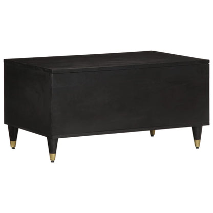 Mesa De Centro De Madera Maciza De Mango 80x50x40 Cm_3