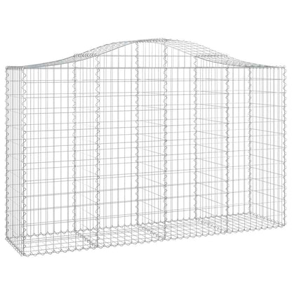 Cestas De Gaviones 5 Uds Forma De Arco Hierro 200x50x120/140 Cm_2