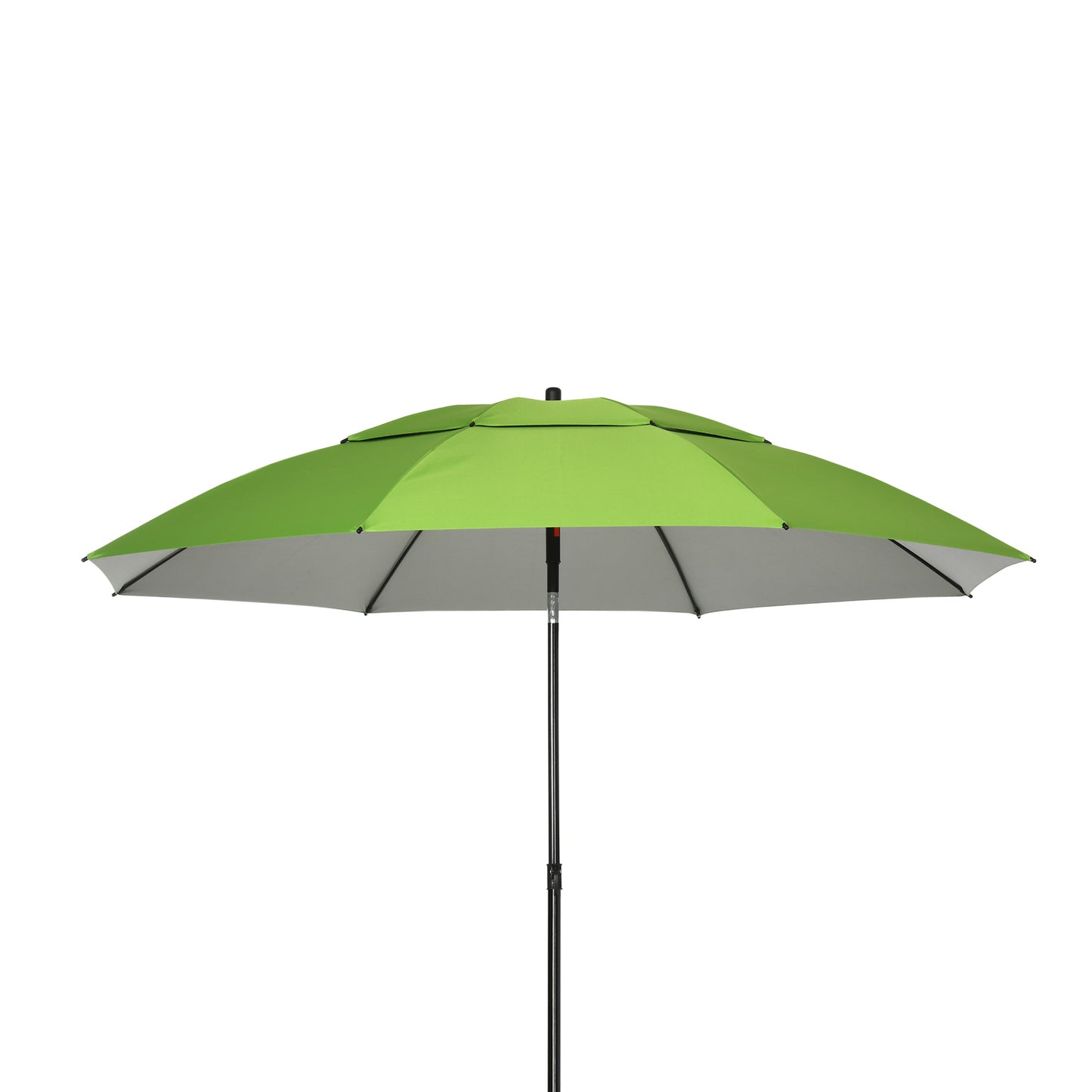 Outsunny Sombrilla De Playa Ø185x205 Cm Con Techo Doble Ángulo Ajustable Verde_3