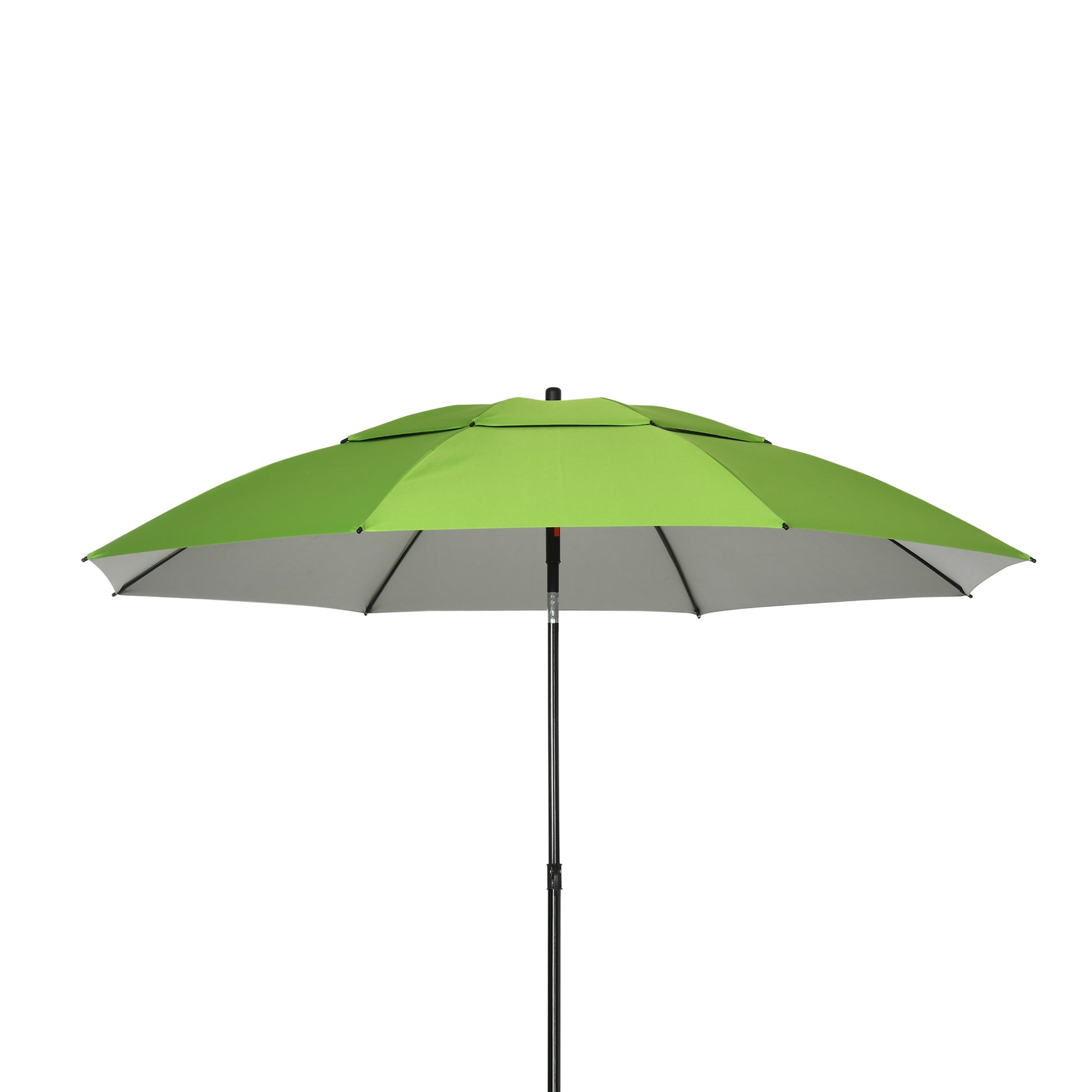 Outsunny Sombrilla De Playa Ø185x205 Cm Con Techo Doble Ángulo Ajustable Verde_3