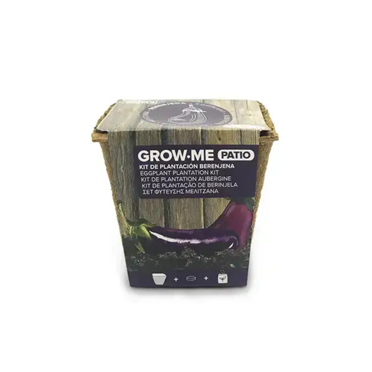 Kit De Cultivo De Berenjena Larga Negra Grow Me – Huerto Urbano Ecológico_0