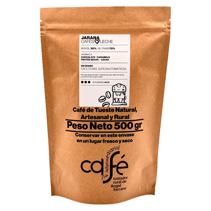 Cafe Sin Intermediarios Café Vietnam Jarana En Grano Para Superautomática 500 G_0