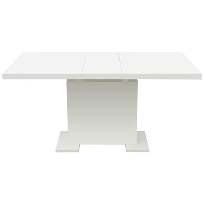 Mesa De Comedor Extensible Negra Con Brillo_0