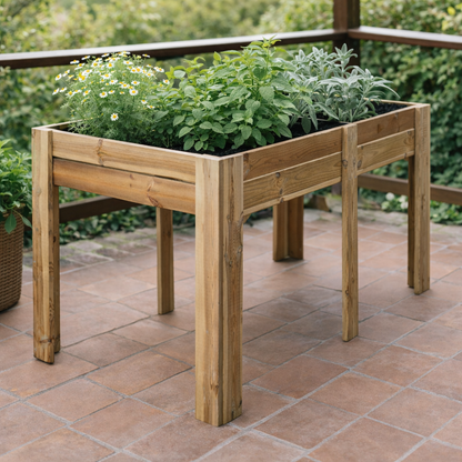 Mesa De Cultivo Hana Profunda 20cm Vidahuerto 150x80x80 Cm._1