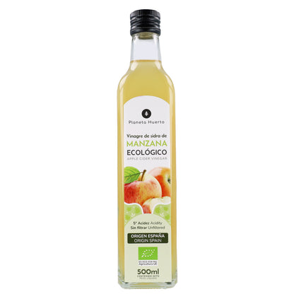 Pack 3x Vinagre de sidra de manzana sin filtrar ECO Planeta Huerto 500 ml