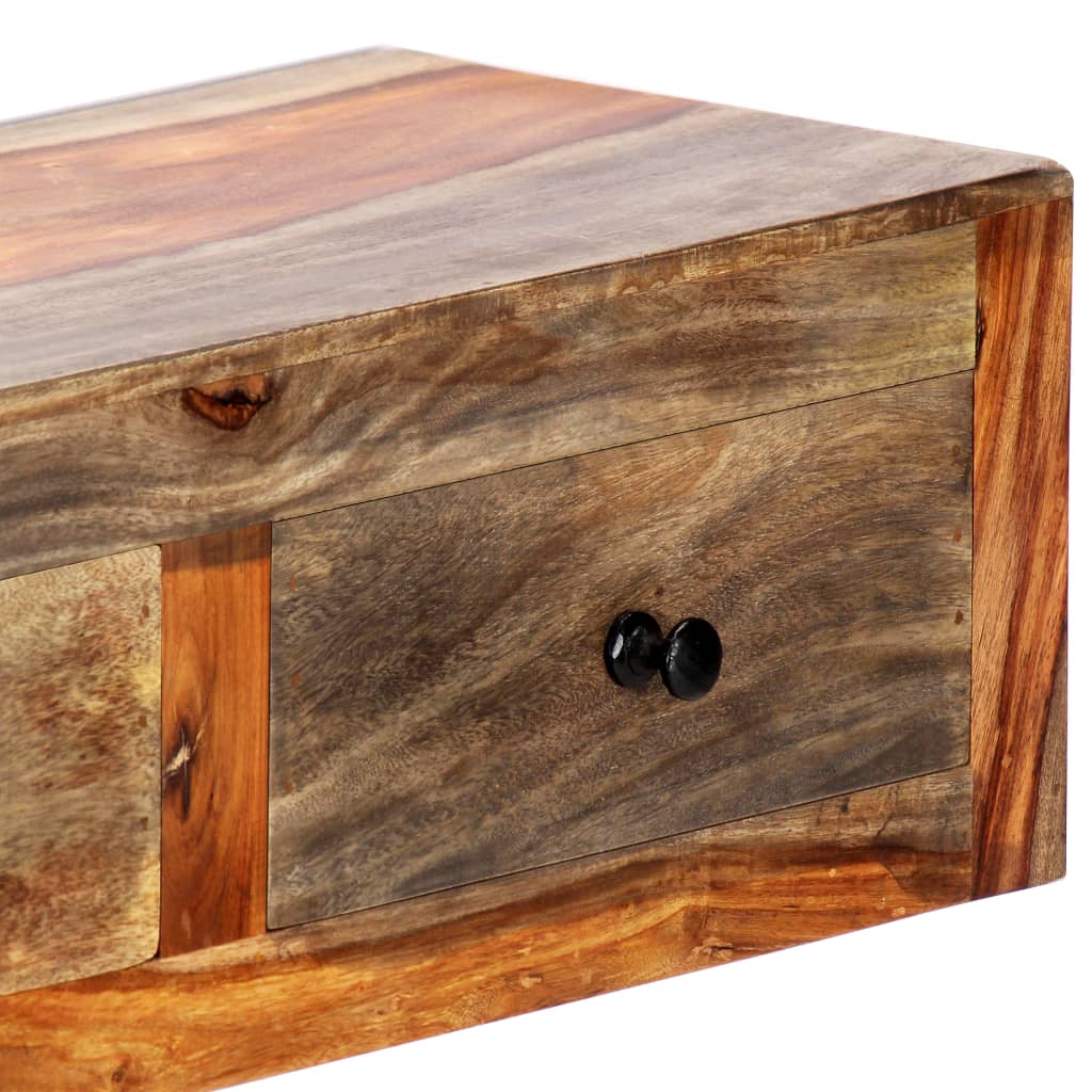 Mesa Consola De Pared Madera Maciza De Sheesham 100x25x20 Cm_3