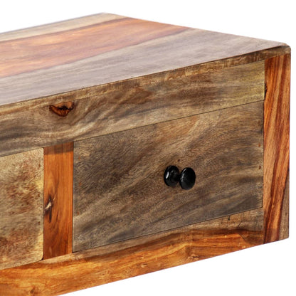 Mesa Consola De Pared Madera Maciza De Sheesham 100x25x20 Cm_3