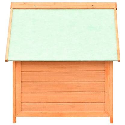 Caseta Para Perros Madera Maciza Pino Y Abeto 72x85x82 Cm_3