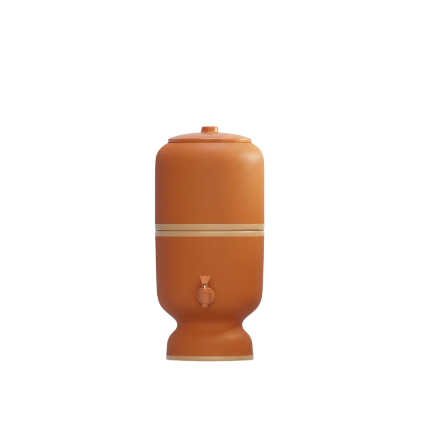 Filtro De Agua Stéfani São João 4l Arcilla Natural – 8 L Total (4 L Filtrados + 4 L Reserva) – 45 Cm Alto X 22 Cm Ø_0