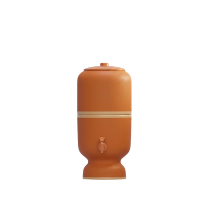 Filtro De Agua 4l. Arcilla Natural – 8l. Total (4l. Filtrados + 4l. Reserva) – 45 Cm Alto X 22 Cm Ø São João Stéfani_0