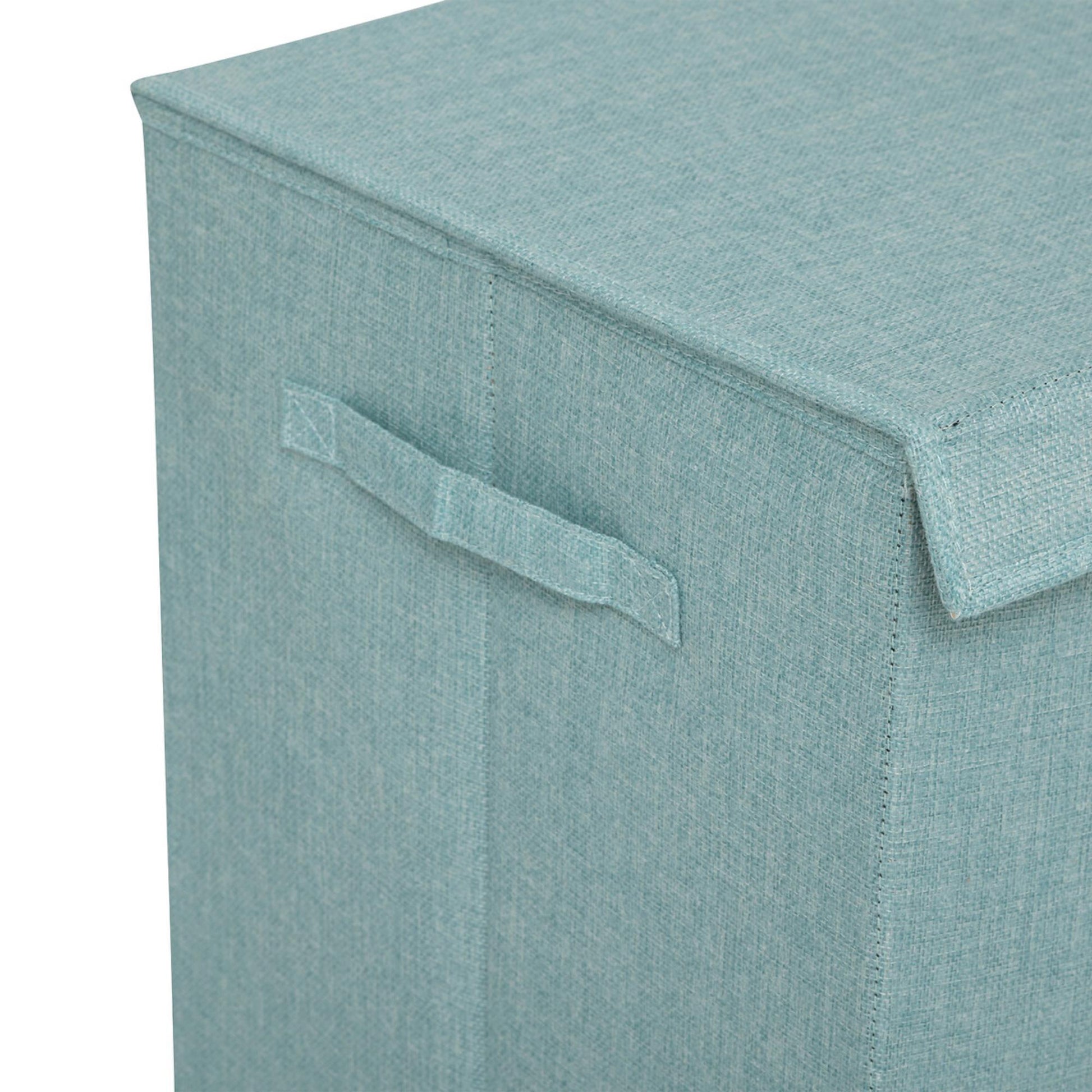Cesta De Ropa Colors 74l Mdf Y Poliéster Azul Ártico_3
